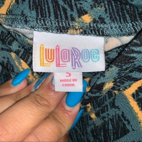 LULAROE Womens Yellow & Green Cassie Pencil Skirt Geometric Pattern - Size Small - Picture 5 of 9